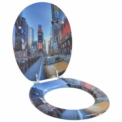 Capacul de toaletă Multicolour 43,8 x 37,8 cm Placă MDF GartenMobel Dekor