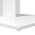 Masă laterală Alb 45 x 40 x 62,5 cm Lemn compozit GartenMobel Dekor