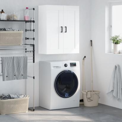 Dulap montat pe perete, alb, 69,5x34x90 cm, lemn prelucrat GartenMobel Dekor