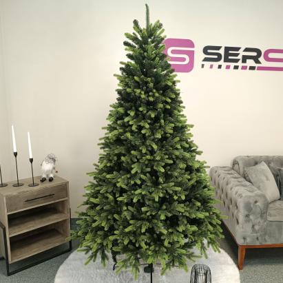 Brad artificial Christmas Deluxe by Sersimo, Carpati cu varfuri verzi, 2D+3D, 210cm Household NewTrend