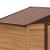 Casuta/magazie/sopron de gradina pentru depozitare unelte, otel si PP, efect lemn maro, 236x152x209 cm GartenVIP DiyLine