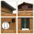 Casuta/magazie/sopron de gradina pentru depozitare unelte, otel si PP, efect lemn maro, 236x152x209 cm GartenVIP DiyLine