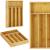 Organizator tacamuri si ustensile bucatarie, bambus, 25x35x5cm Household NewTrend