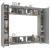 Set dulap TV, 8 piese, gri sonoma, lemn prelucrat GartenMobel Dekor