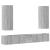 Set dulapuri TV, 5 piese, gri sonoma, lemn prelucrat GartenMobel Dekor