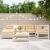 Set canapea de grădină, 7 piese, lemn masiv de pin GartenMobel Dekor