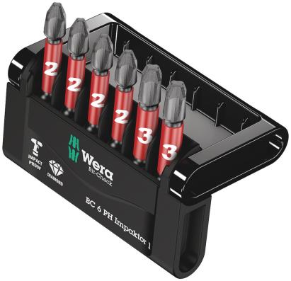 Set de biti Bit-Check 6 PH Impaktor 1 6 piese, WERA 05057691001 HardWork ToolsRange