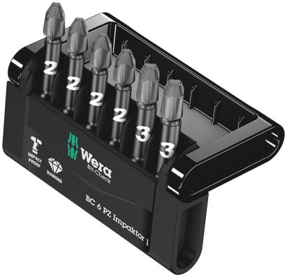 Set de biti Bit-Check 6 PZ Impaktor 1, 6 bucati, Wera 05057692001 HardWork ToolsRange