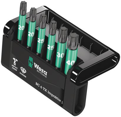 Set de biti Bit-Check 6 TX Impaktor 1, 6 bucati, Wera 05057693001 HardWork ToolsRange