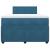 Pat box spring cu saltea, albastru, 120x200 cm, catifea GartenMobel Dekor