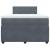 Pat box spring cu saltea, gri închis, 120x200 cm, catifea GartenMobel Dekor