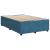 Pat box spring cu saltea, albastru, 120x200 cm, catifea GartenMobel Dekor