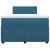 Pat box spring cu saltea, albastru, 120x200 cm, catifea GartenMobel Dekor