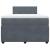 Pat box spring cu saltea, gri închis, 120x200 cm, catifea GartenMobel Dekor