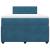 Pat box spring cu saltea, albastru, 120x200 cm, catifea GartenMobel Dekor