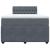 Pat box spring cu saltea, gri închis, 120x200 cm, catifea GartenMobel Dekor