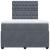 Pat box spring cu saltea, gri închis, 120x200 cm, catifea GartenMobel Dekor