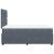Pat box spring cu saltea, gri închis, 120x200 cm, catifea GartenMobel Dekor