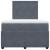 Pat box spring cu saltea, gri închis, 120x200 cm, catifea GartenMobel Dekor