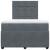 Pat box spring cu saltea, gri închis, 120x200 cm, catifea GartenMobel Dekor
