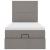 Cadru de pat otoman cu saltea Taupe 100x200cm Material GartenMobel Dekor