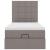 Cadru de pat otoman cu saltea Taupe 100x200cm Material GartenMobel Dekor