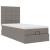 Cadru de pat otoman cu saltea Taupe 100x200cm Material GartenMobel Dekor