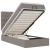 Cadru de pat otoman cu saltea Taupe 100x200cm Material GartenMobel Dekor