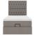 Cadru de pat otoman cu saltea Taupe 100x200cm Material GartenMobel Dekor