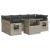 Set canapele de grădină cu perne, 7piese gri deschis poliratan GartenMobel Dekor