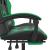 Scaun de gaming pivotant/suport picioare negru/verde piele eco GartenMobel Dekor