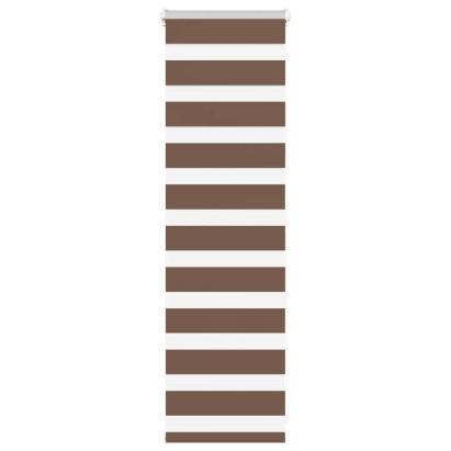 Jaluzea tip zebra maro lățime țesătură 40,9 cm poliester GartenMobel Dekor