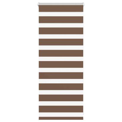 Jaluzea tip zebra maro lățime țesătură 55,9 cm poliester GartenMobel Dekor
