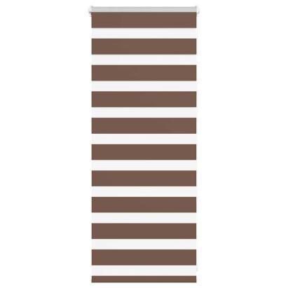 Jaluzea tip zebra maro lățime țesătură 60,9 cm poliester GartenMobel Dekor