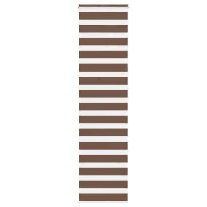 Jaluzea tip zebra maro lățime țesătură 50,9 cm poliester GartenMobel Dekor