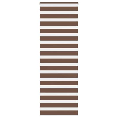 Jaluzea tip zebra maro lățime țesătură 75,9 cm poliester GartenMobel Dekor