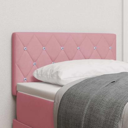 Tăblie cap cu headboard Roz 80 cm Piele artificială GartenMobel Dekor