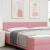 Tăblie cap cu headboard Roz 200 cm Piele artificială GartenMobel Dekor