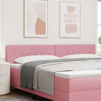Tăblie cap cu headboard Roz 200 cm Piele artificială GartenMobel Dekor