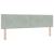 Tăblie cap cu headboard Gri deschis 180 cm Piele artificială GartenMobel Dekor