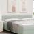 Tăblie cap cu headboard Gri deschis 200 cm Piele artificială GartenMobel Dekor