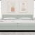 Tăblie cap cu headboard Gri deschis 200 cm Piele artificială GartenMobel Dekor