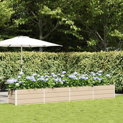 Jardinieră Creme 480 x 50 x 45 cm Oțel Galvanizat GartenMobel Dekor