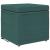 Taburet Verde închis 41 x 41 x 40 cm Stofă și lemn prelucrat GartenMobel Dekor