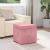 Taburet Roz 41 x 41 x 40 cm Catifea și lemn stratificat GartenMobel Dekor