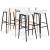 Set mobilier de bar, 5 piese, alb GartenMobel Dekor