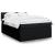 Pat box spring cu saltea, negru, 140x200 cm, textil GartenMobel Dekor