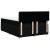 Pat box spring cu saltea, negru, 140x200 cm, textil GartenMobel Dekor