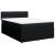 Pat box spring cu saltea, negru, 140x200 cm, textil GartenMobel Dekor