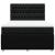 Pat box spring cu saltea, negru, 140x200 cm, textil GartenMobel Dekor